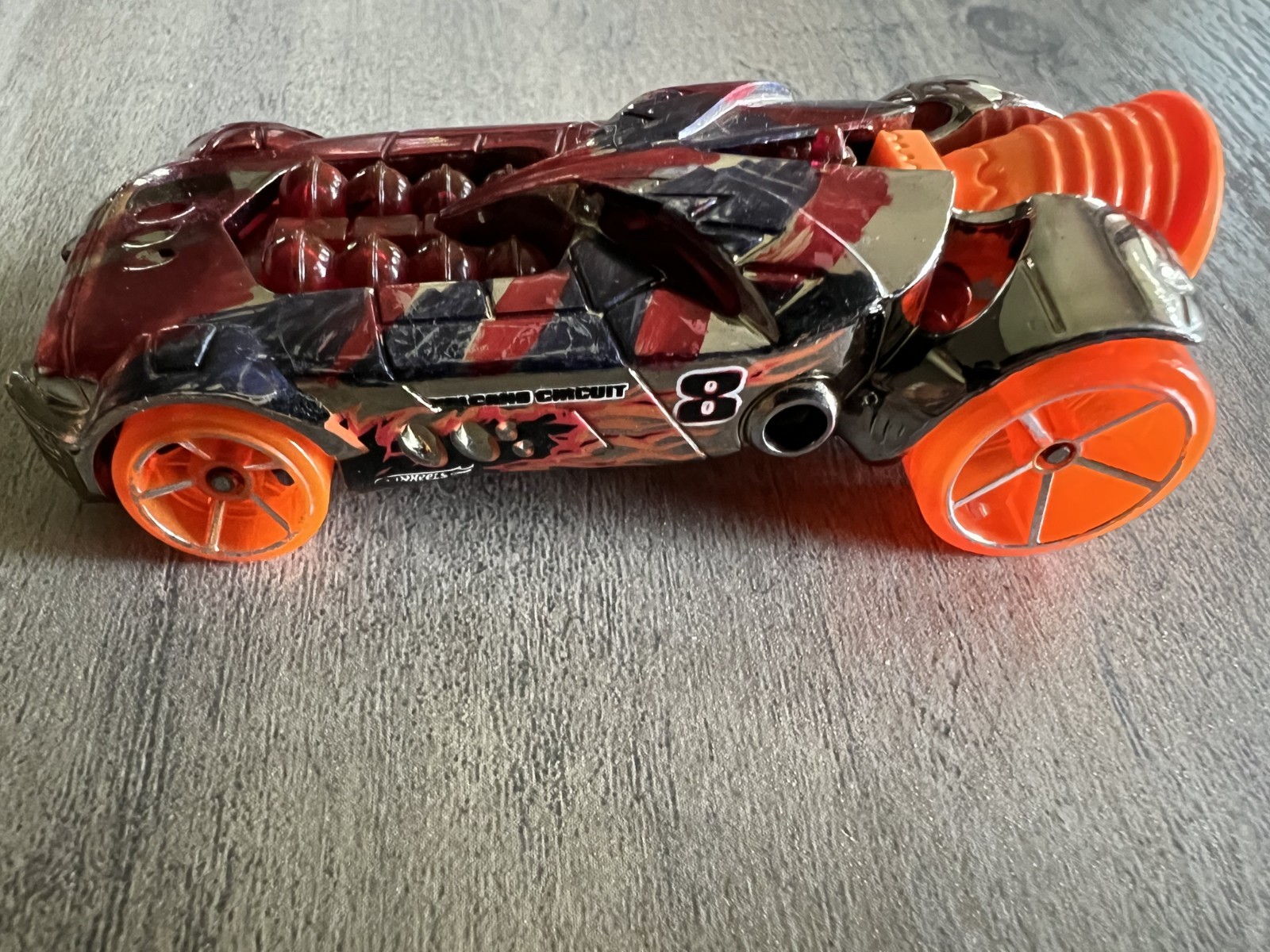 Hot Wheels ROCKETFIRE Orange Multi Color #8 flames