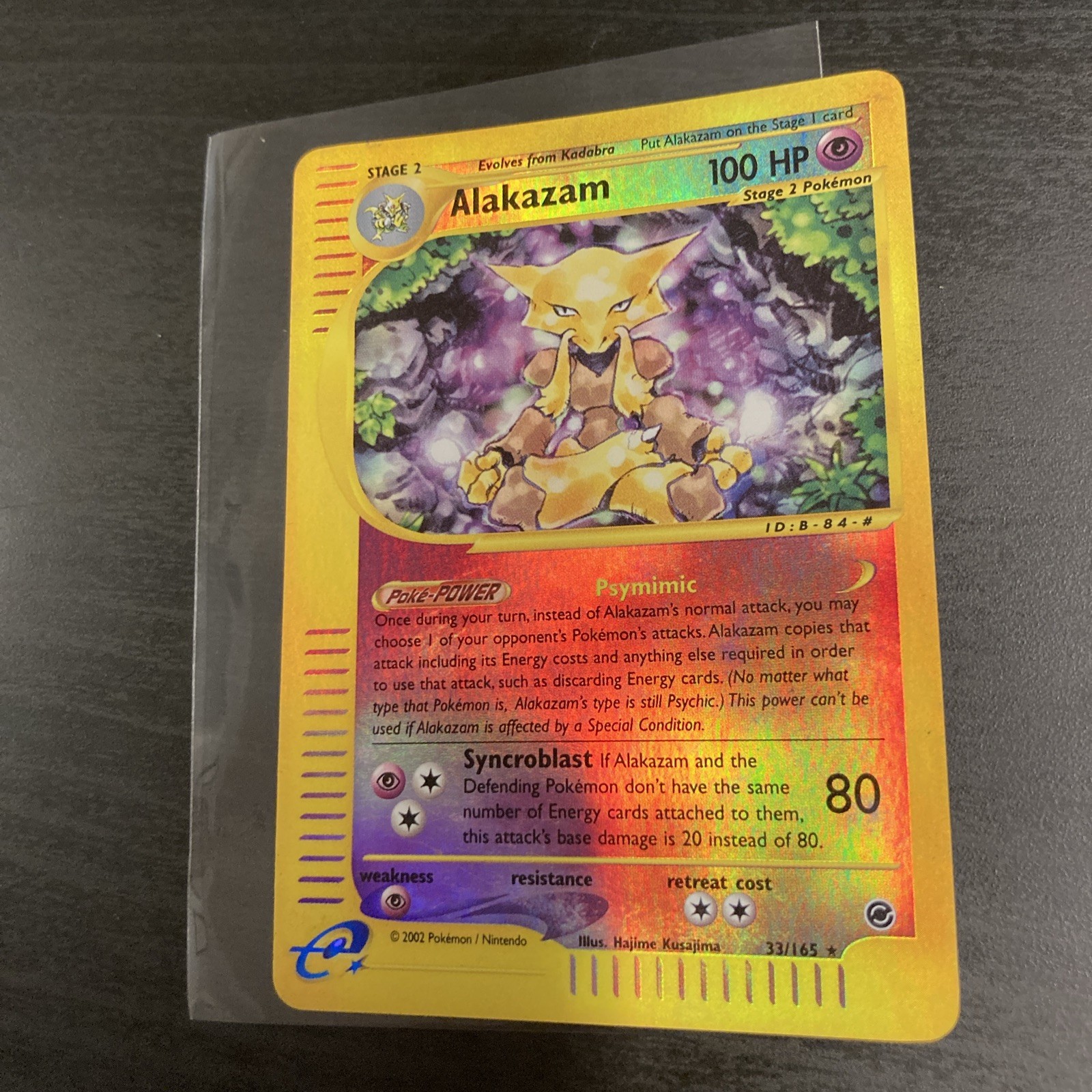 Alakazam 33/165 Expedition Reverse-Holo Pokemon Card Vintage LP