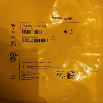 Turck Anschlusskabel RKC 4 5T-10/TXY3013 Neu ovp 10 m