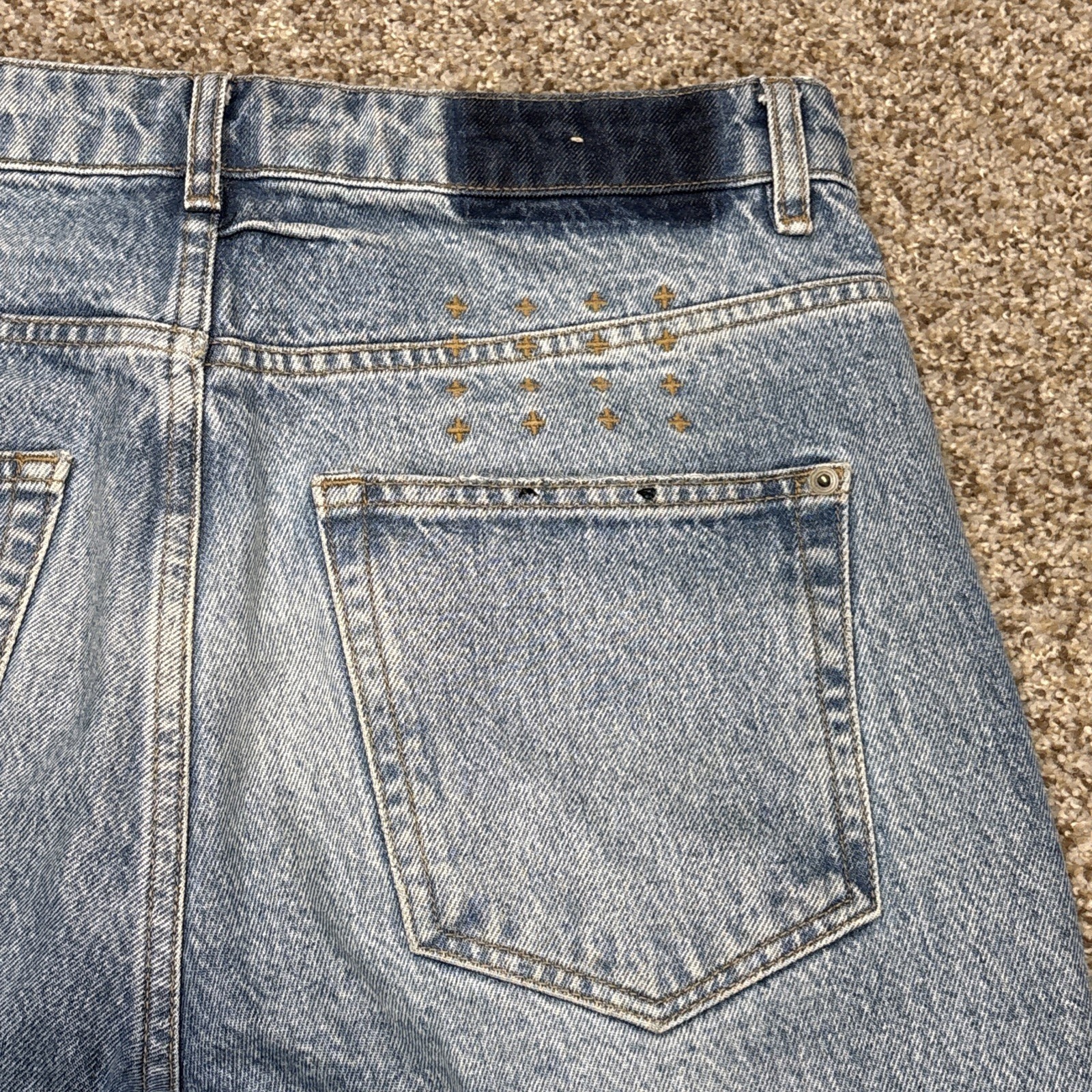 Ksubi Men's Bullet Jinx Trashed Distressed Denim Sz 31 (32x28) Button Fly Jeans - View 19