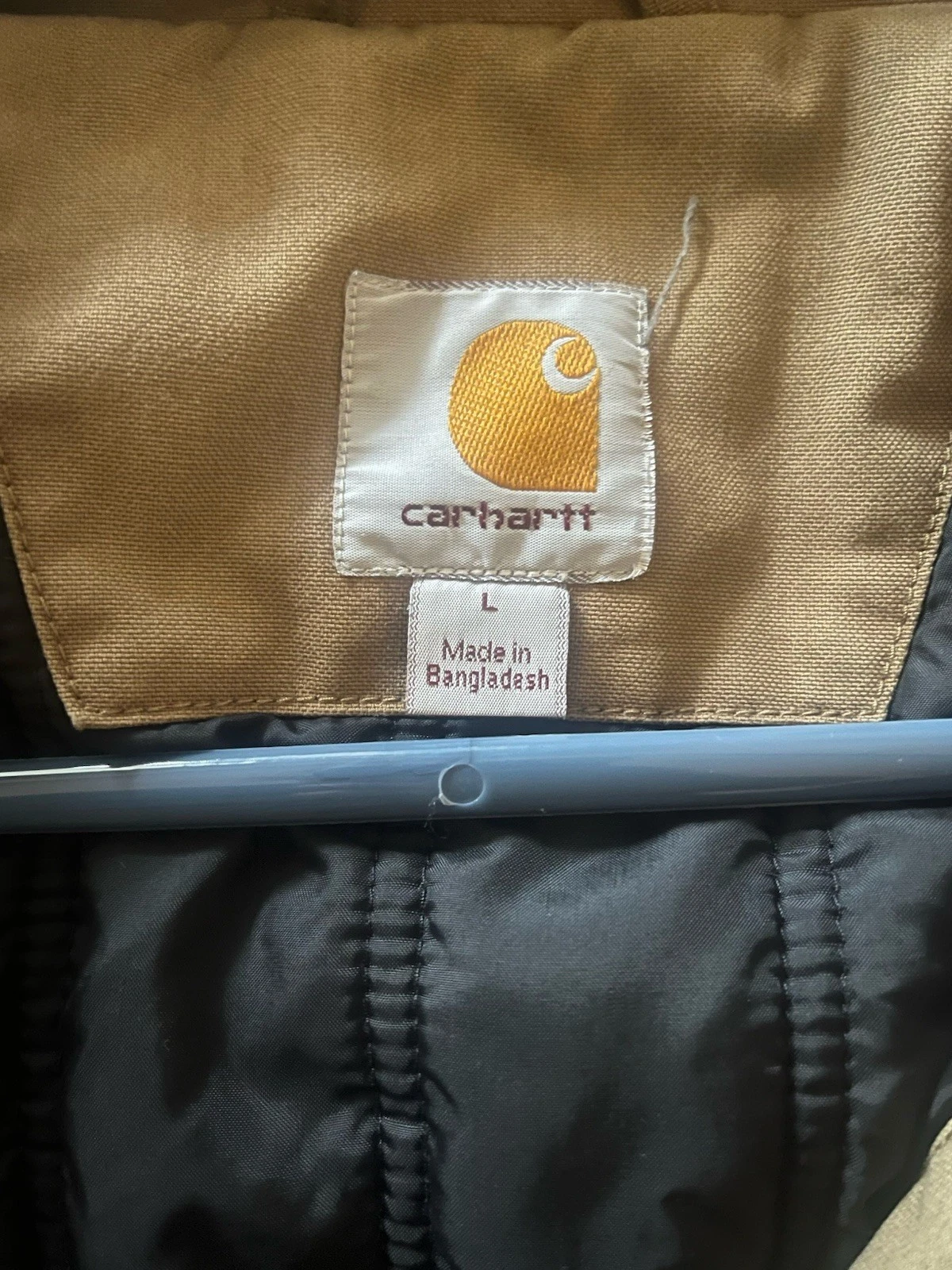 Carhartt Quick Duck Insulated Winter Jacket – Men’s Brown/Tan Coat - product detail image 4