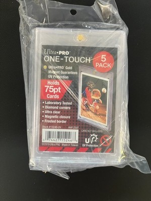 Ultra Pro One-Touch 75pt Point Magnetic Card Holder - 5 PACK