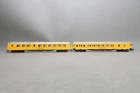 HO PLASTIC MODEL PENNSYLVANIA YELLOW SCHEME TWO PASSENGER CARS NO BOX