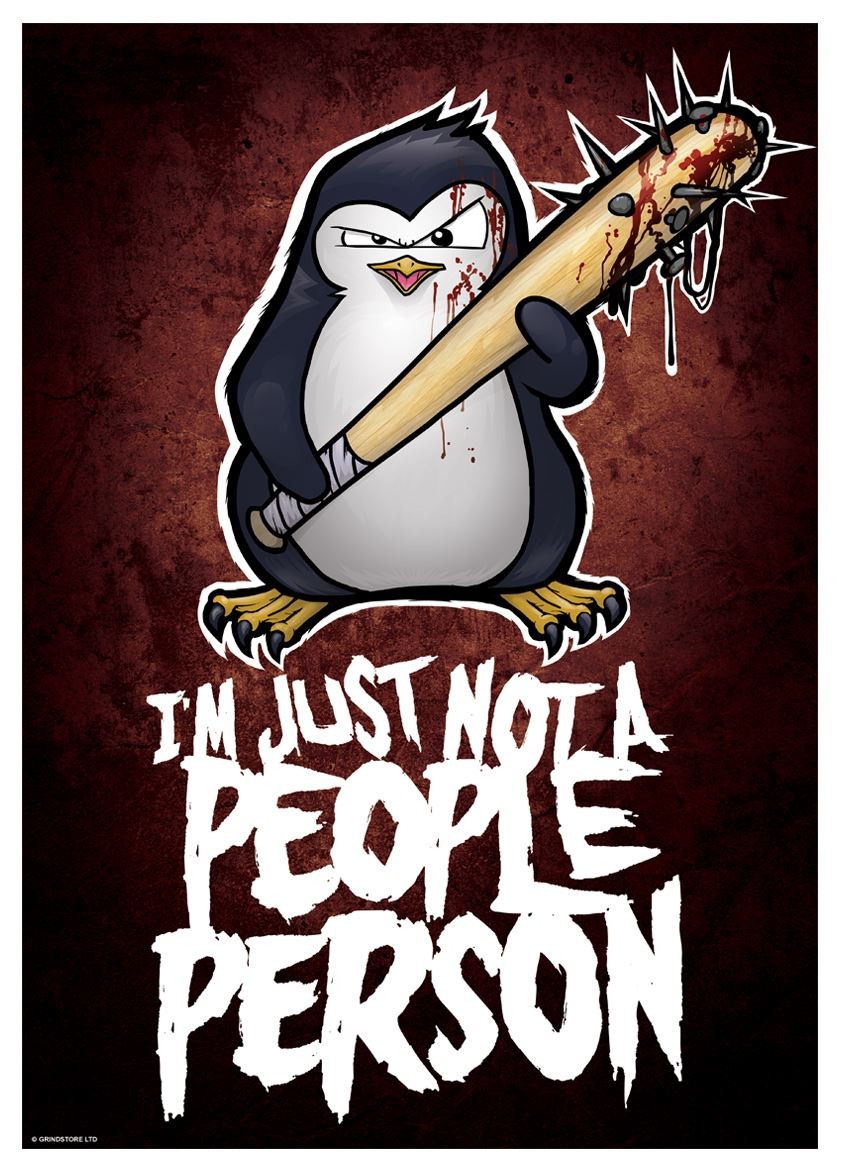 Laminated Psycho Penguin People Person Mini Poster