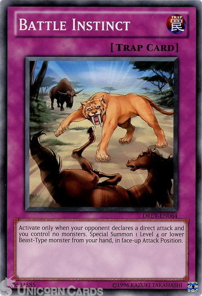 DREV-EN064 Battle Instinct Common UNL Edition Mint Yu-Gi-Oh! Card