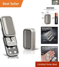 Compact Stainless Steel Fidget Slider - Ultimate Stress Relief for Adults