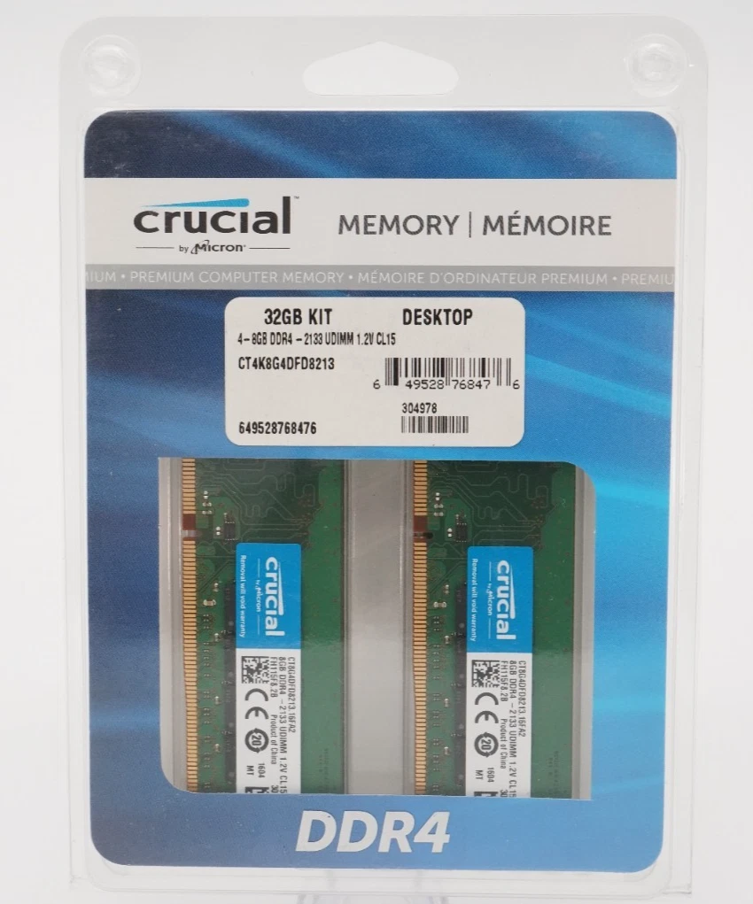 Preços baixos em Crucial PC4-17000 (DDR4-2133) velocidade de