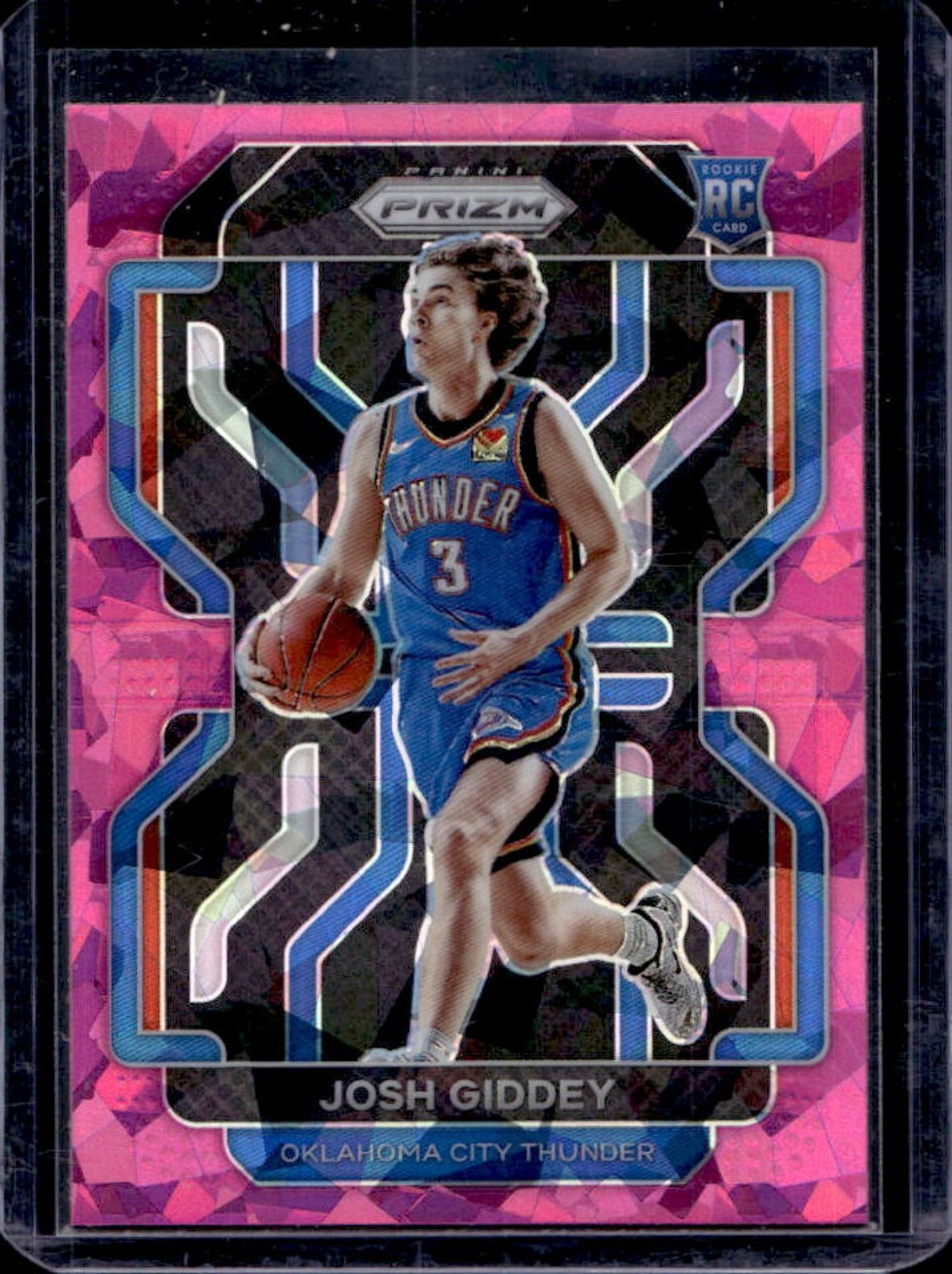 2021-22 Prizm Josh Giddey RC Pink Ice Rookie #301 Thunder