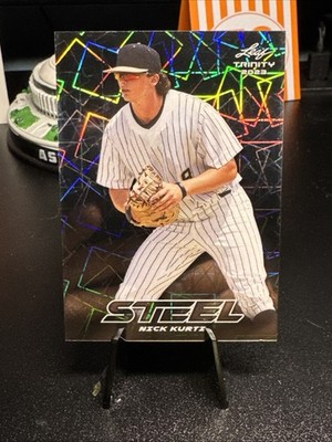 2023 Leaf Trinity Nick Kurtz Steel Lazer Squares Rookie Card #S-51