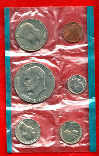 1976 P ORIGINAL BICENTENNIAL MINT SET UNC WITH & ALL 6 DUAL DATE COINS