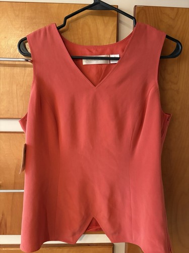 Dana Buchman Women’s NWT Size 8 100% Silk Sleeveless Shell Tank Top - Picture 1 of 5