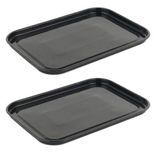 Salter Baking Tray 2 Pack 36cm Vitreous Enamel Coated Steel Oven Pan PFAS-Free