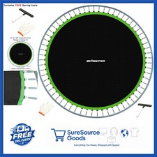Trampoline Jumping Mat 15 ft Round Fits 96 V-Hooks Heavy Duty PP Material