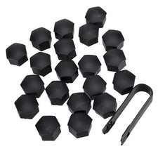 20stk Schwarz Auto Radmutternabdeckung Kappe fit für Tesla Model 3 X S