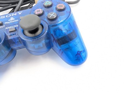 Sony PlayStation 2 PS2 Ocean Blue Clear Controller DualShock OEM