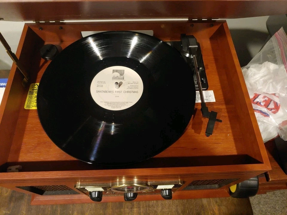 Santabear's First Christmas Vinyl Record Windham Hill 1986 Kelly McGillis - Image 4 of 4