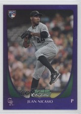 2011 Bowman Draft Chrome Retail Purple Refractor Juan Nicasio #66 0b5