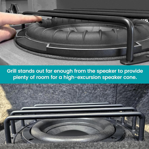 8 Inch Metal Subwoofer Grill, 4 Bar Audio Speaker Grill Cover Protector, 8 Inch - Picture 4 of 12