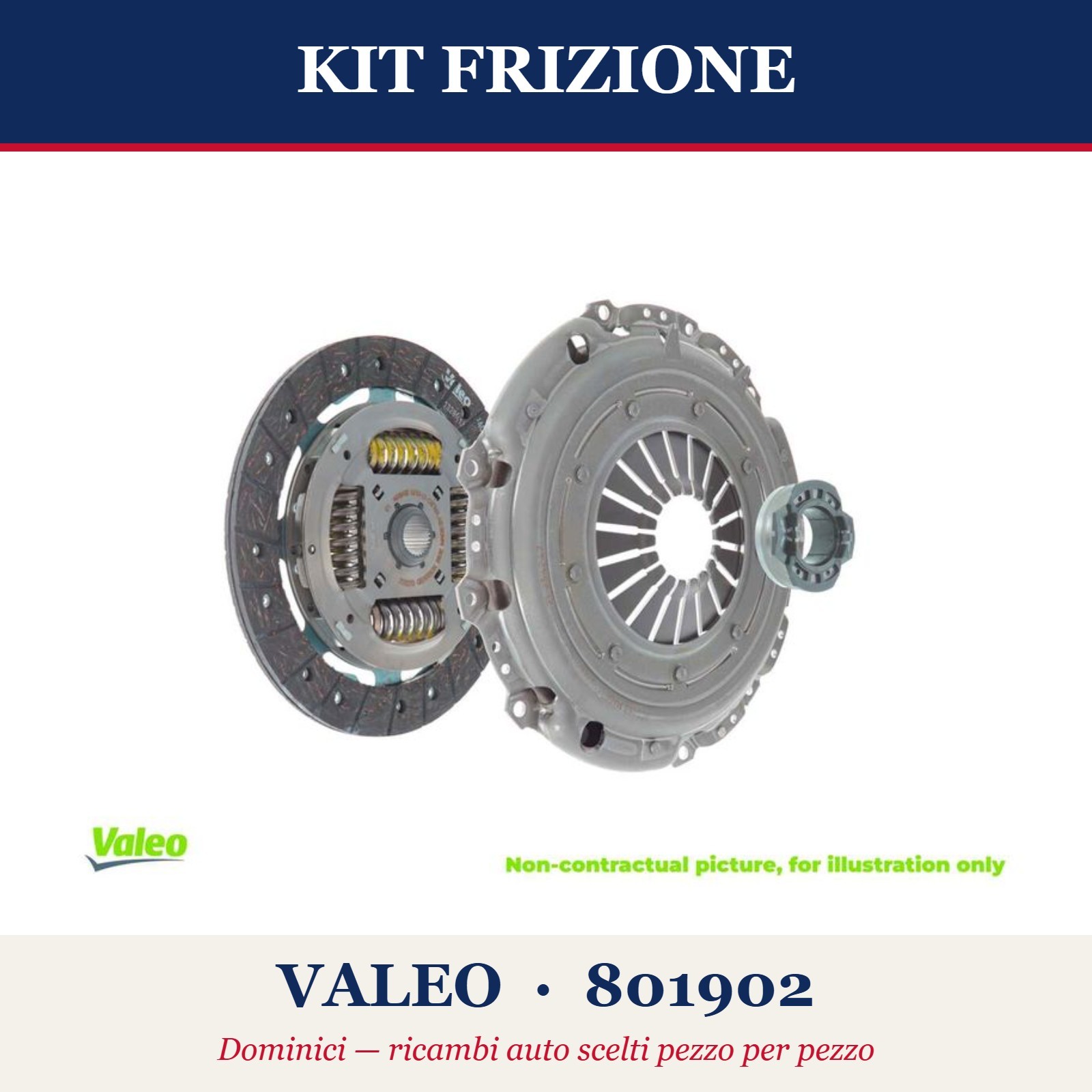 VALEO 801902 Kit Frizione con cuscinetto disinnesto, per veicoli con frizione a pressione - Immagine 3