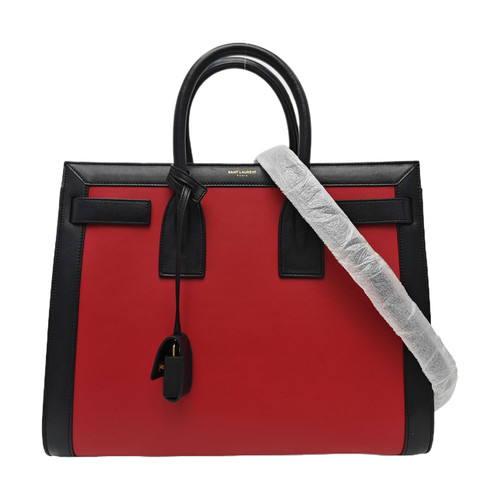 【Authentic】 Yves Saint Laurent SAC DE JOUR Red Leather Handbags (DDP)