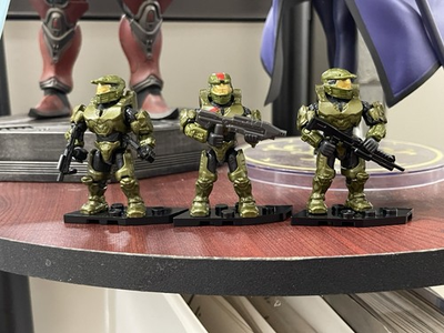 #ad Spartan Red Team Douglas Jerome Alice Lot Mega Bloks Construx Halo Wars Figure $24.99