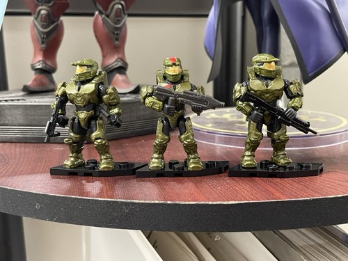 Spartan Red Team Douglas Jerome Alice Lot Mega Bloks Construx Halo Wars Figure - Picture 1 of 4