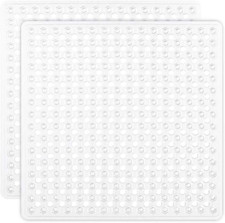 Square Shower Stall Mat Bpa-free Inches Non-slip Bathtub Floor Mat 21x21