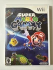 Super Mario Galaxy (Nintendo Wii, 2007) Game in Case with Manual