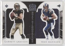2015 Panini Crown Royale Dual Silhouettes 93/99 Garrett Grayson Sean Mannion 9su
