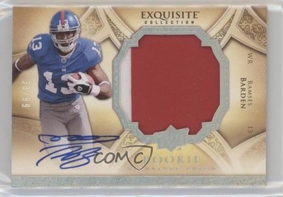 2009 Exquisite Collection 33/99 Ramses Barden #165 RPA Rookie Patch Auto RC 0af