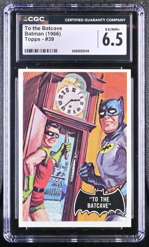 1966 Topps Batman Black Bat #39 To the Batcave — CGC 6.5