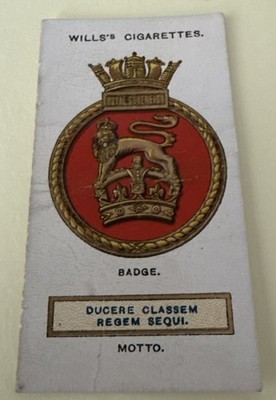 Wills Zigarettenkarte, Schiffsabzeichen, #5 HMS Royal Sovereign