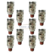 10 Pack Industrial M style Air Compressor Quick Connect Coupler 1/4" NPT Male