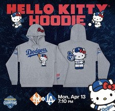 L.A. Dodgers Hello Kitty Hoodie SGA 4/13/26 Size XL