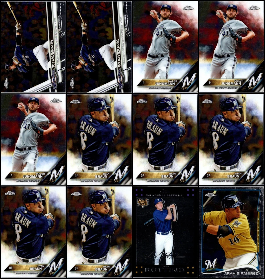 Lote de tarjetas Topps cromadas Milwaukee Brewers (84) - Última llamada - Recogerlo antes... Foto 2 de 4