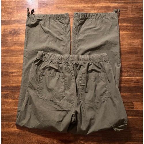 Aerie Women’s Medium Pants Cargo Wide Leg 100% Cotton Straight Baggy Relaxed Fit - Bild 2 von 12
