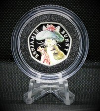 2017 UK 50p - Beatrix Potter - Benjamin Bunny .925 Silver Proof Coin