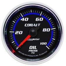 Autometer Mechanical Oil Pressure Gauge Cobalt 52mm 100 Psi