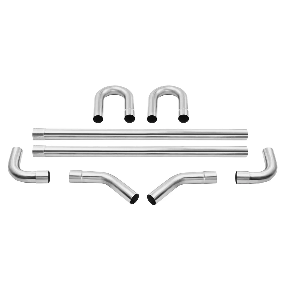 8XStainless Steel Straight Bend Custom Mandrel Exhaust Pipe For Dodge Challenger - Image 3 of 4