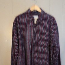 St. John's Bay Men's Plaid Flannel Shirt Button-Down Long Sleeve XL Red