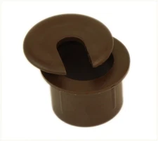 1inch CUT-HOLE SIZE Brown Round Wire Management Grommet with Removable Lid