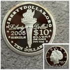 NORFED 2005 $10 LIBERTY 1 TROY OZ .999 FINE SILVER ROUND