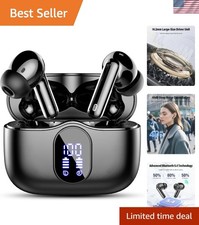 Wireless Earbuds, Bluetooth 5.4 Headphones Bass Stereo, Ear Buds with Noise C...