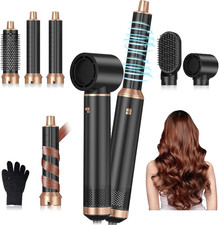 5 in 1 Blow Dryer Brush, Upgrade Hair Dryer Brush Air Curler Air Curling Wrap St