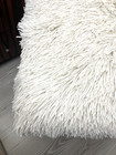 Llama Faux Ivory Fur 19" Square Designer Style Throw Pillow With Removable Cover — photo 3