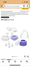 Lansinoh Breast Pump Spare Parts Bundle for Double Electric, Duckbill Valves
