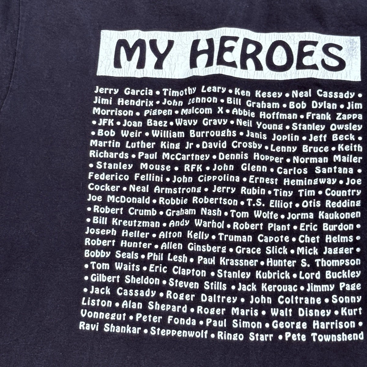 The Sixties My Heroes Grateful Dead Celebs Andy Warhol Artists Astronaut T-shirt View 2