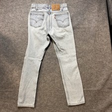 Vintage 90s/00s Levi's 550 Orange Tab Jeans 28x30 Light Wash Denim Tapered