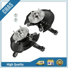 2 Front Steering Knuckle & Wheel Hub Bearing For Honda Civic 1.5L 1.8L 2013-2015