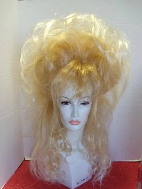 **PELUCAS PELUCAS DRAG LLAMATIVAS SEXY DOS TONOS RUBIA PUNTA BLANCA Foto 2 de 2